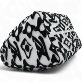 X UF Tufted Monogram Speedy Bandouliere 25 White Black