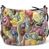 X KENNY SCHARF Jacquard Printed Soft Saddle Bag Multicolor
