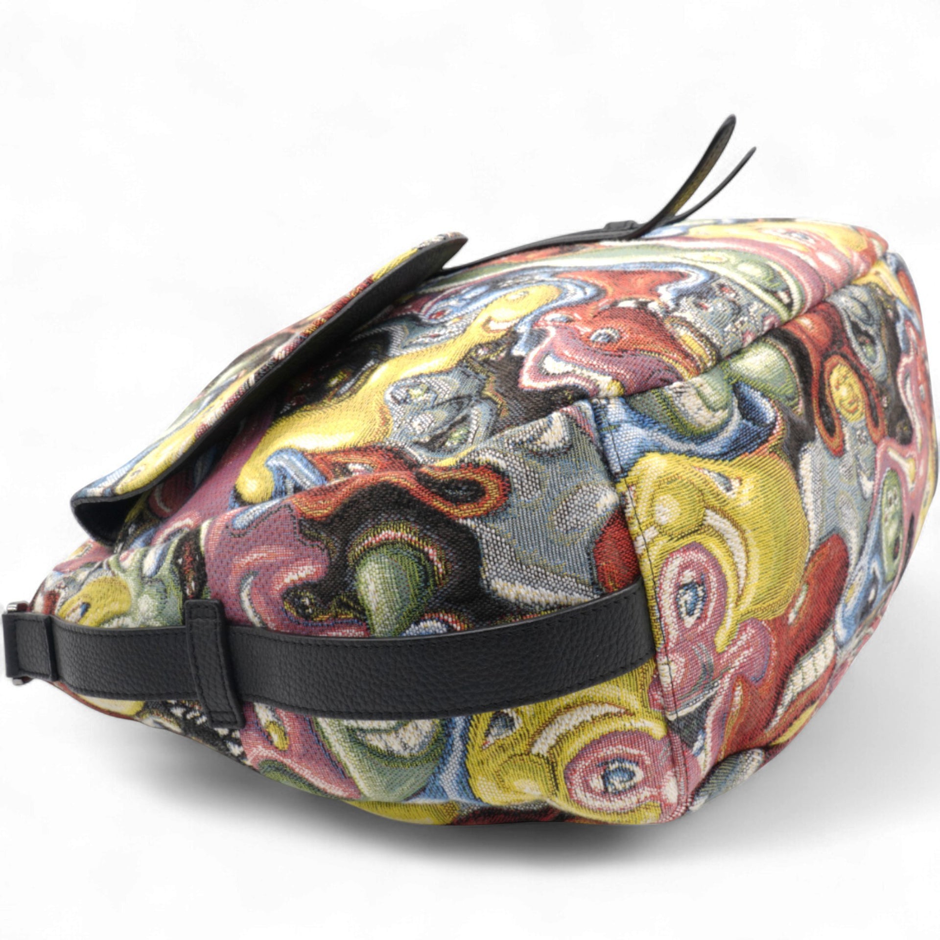 X KENNY SCHARF Jacquard Printed Soft Saddle Bag Multicolor