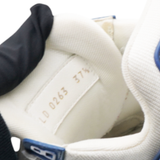 White/Blue Monogram Leather and Denim LV Trainer Sneakers Size37.5