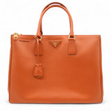 Saffiano Lux Large Tote Papaya