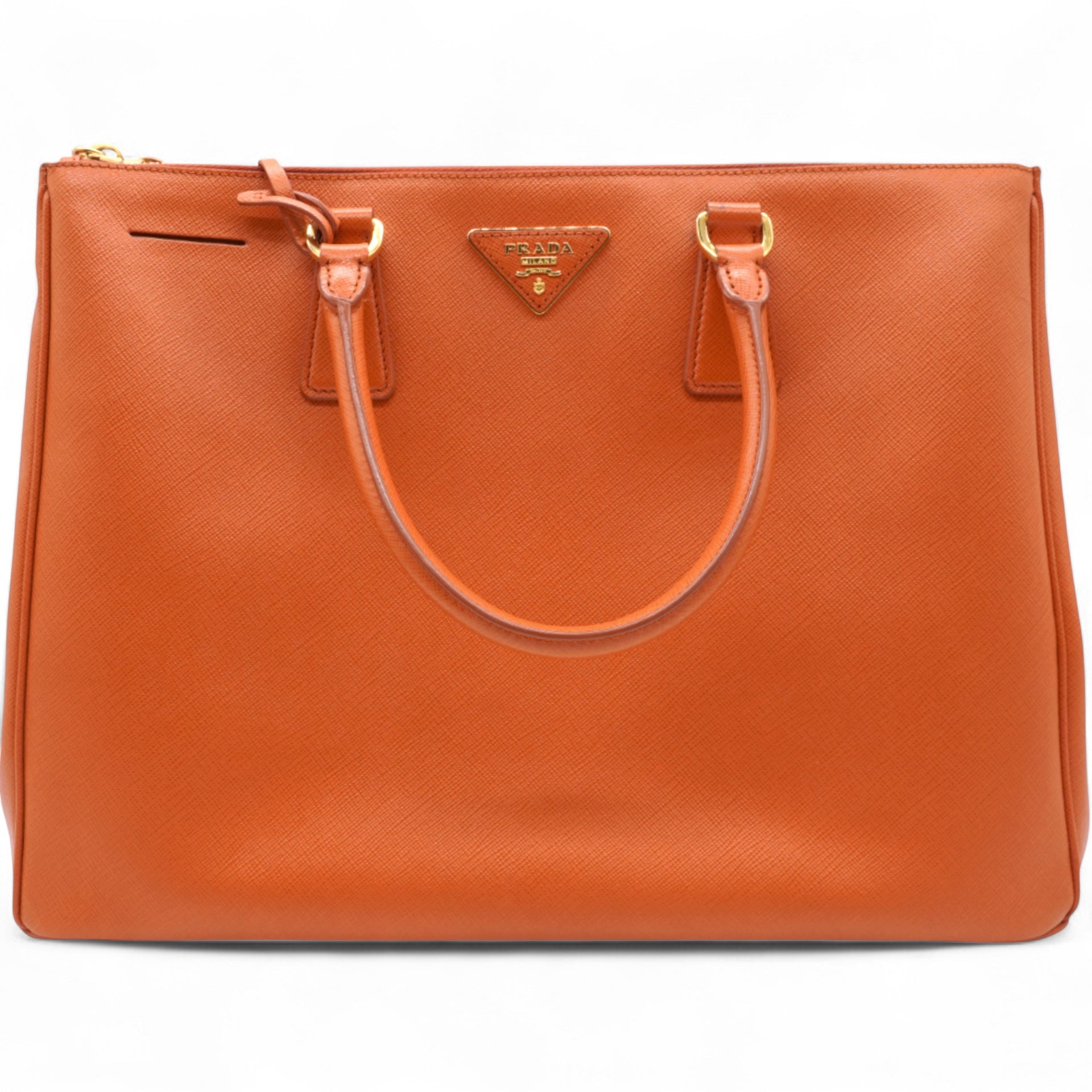 Saffiano Lux Large Tote Papaya