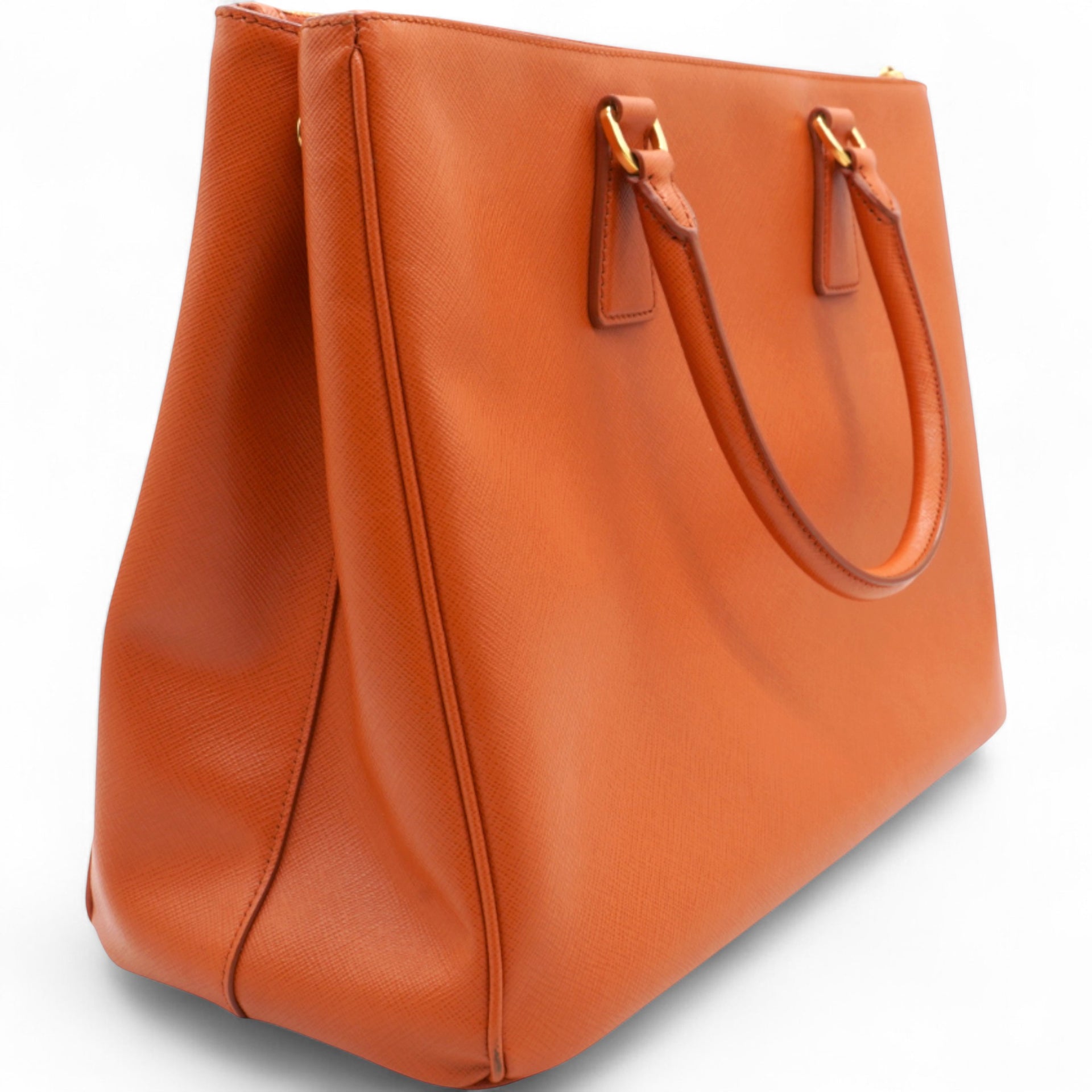 Saffiano Lux Large Tote Papaya