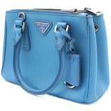 Saffiano Mini Galleria Crossbody Bag Blue