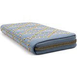 Lady Dior Studded Zip Around Wallet