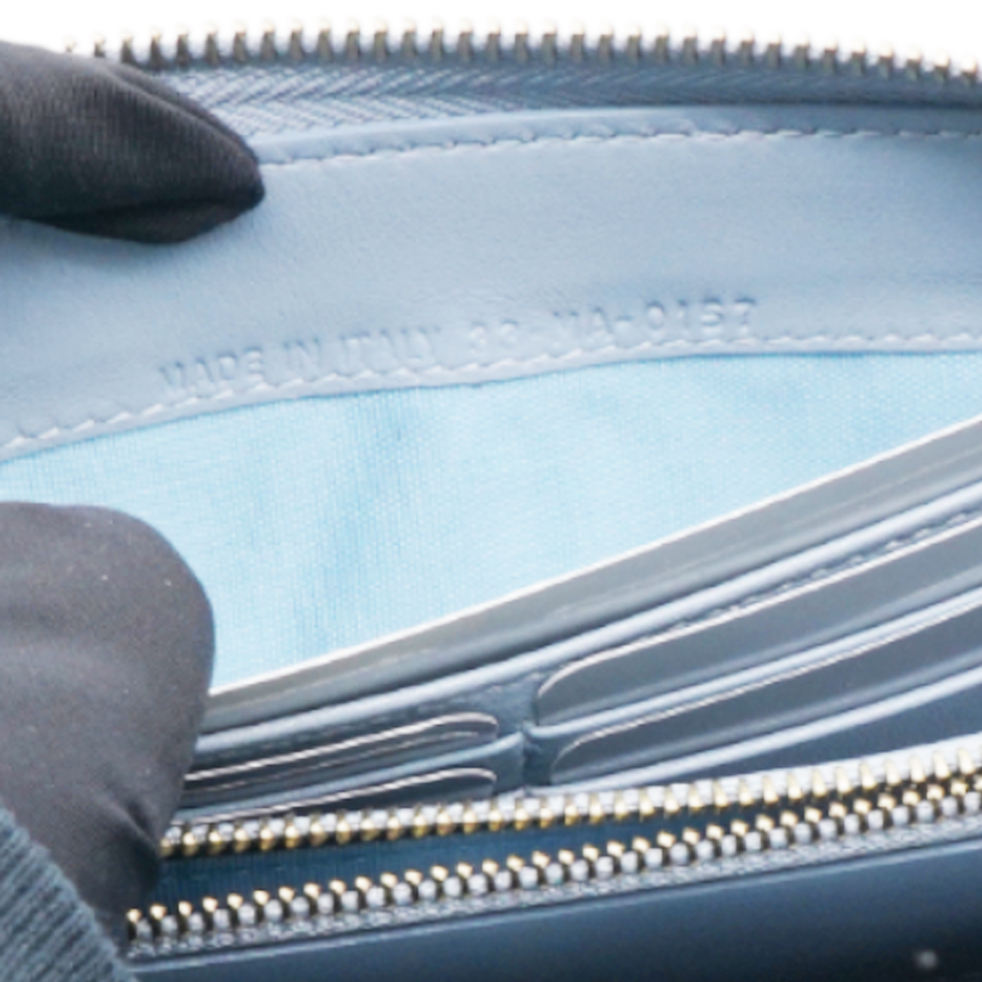 Lady Dior Studded Zip Around Wallet