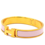 Clic Clac H Pink Yellow Gold Bracelet