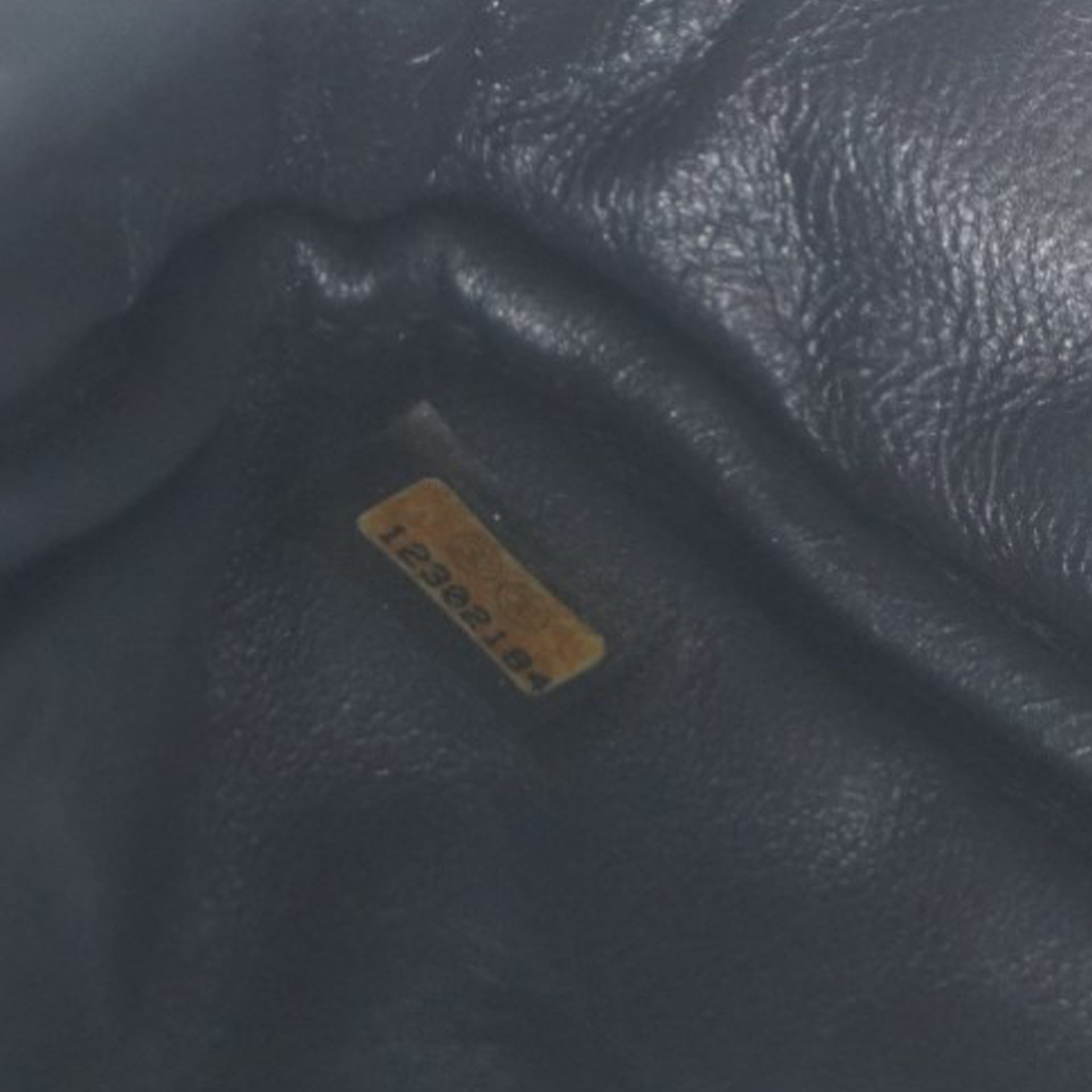 Metallic Aged Calfskin Quilted Small Reissue Camera Case Dark Silver