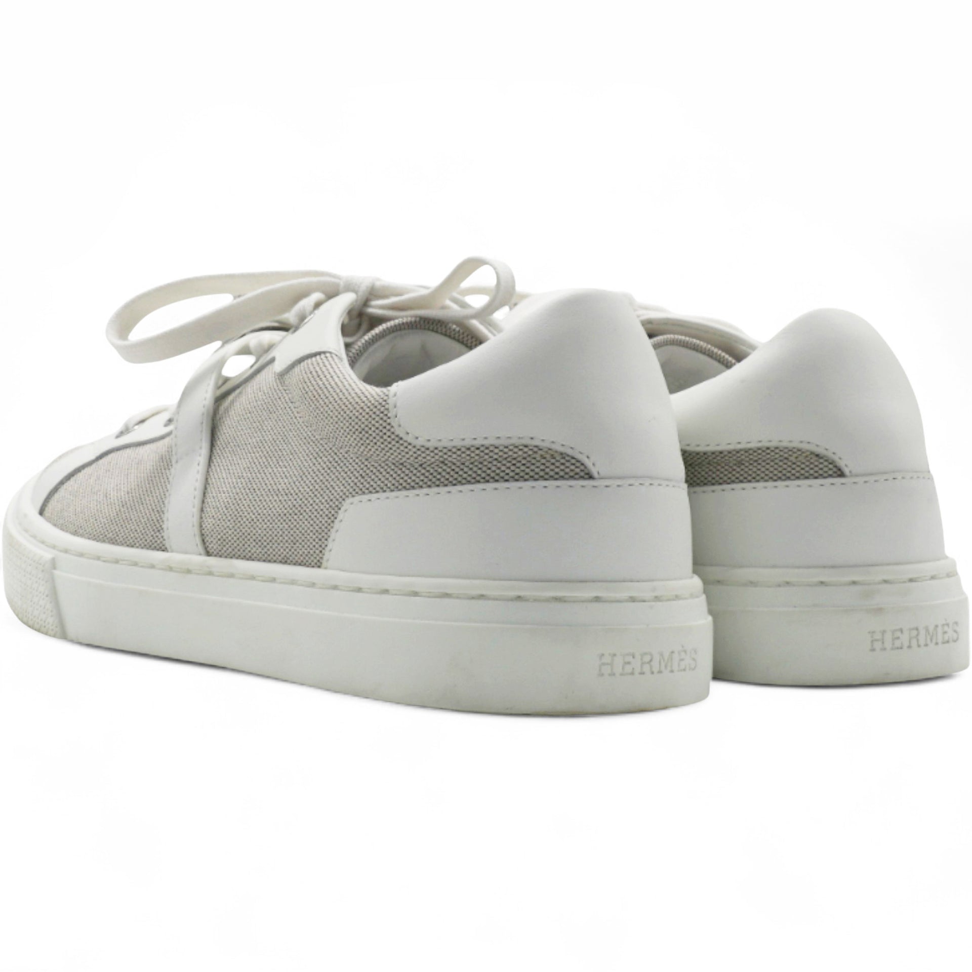 Leather Canvas Day Sneakers White Size37.5