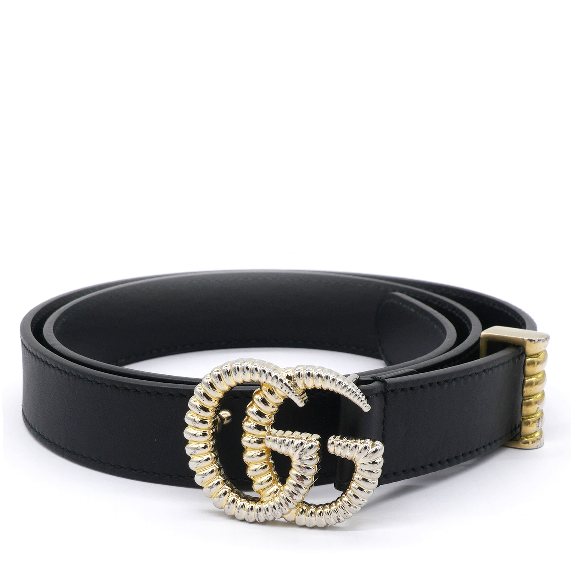 Moon Torchon Double G Belt Black Size80