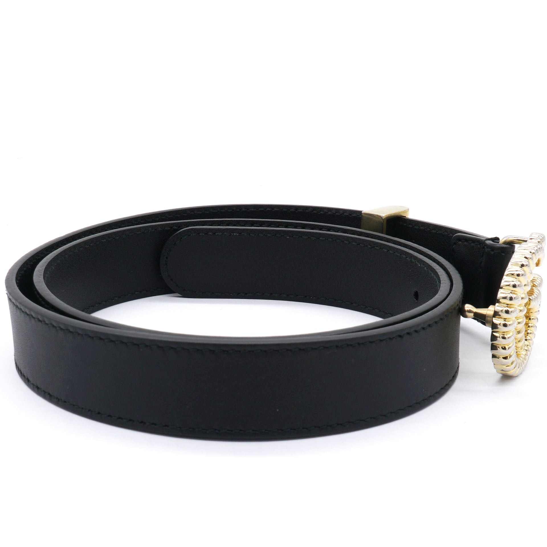 Moon Torchon Double G Belt Black Size80