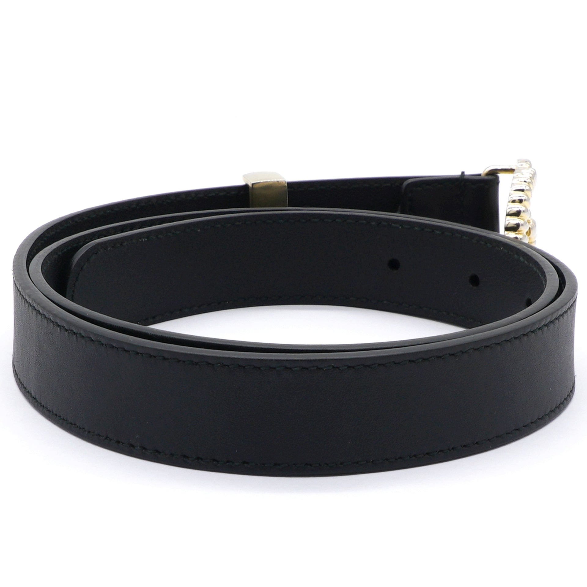 Moon Torchon Double G Belt Black Size80
