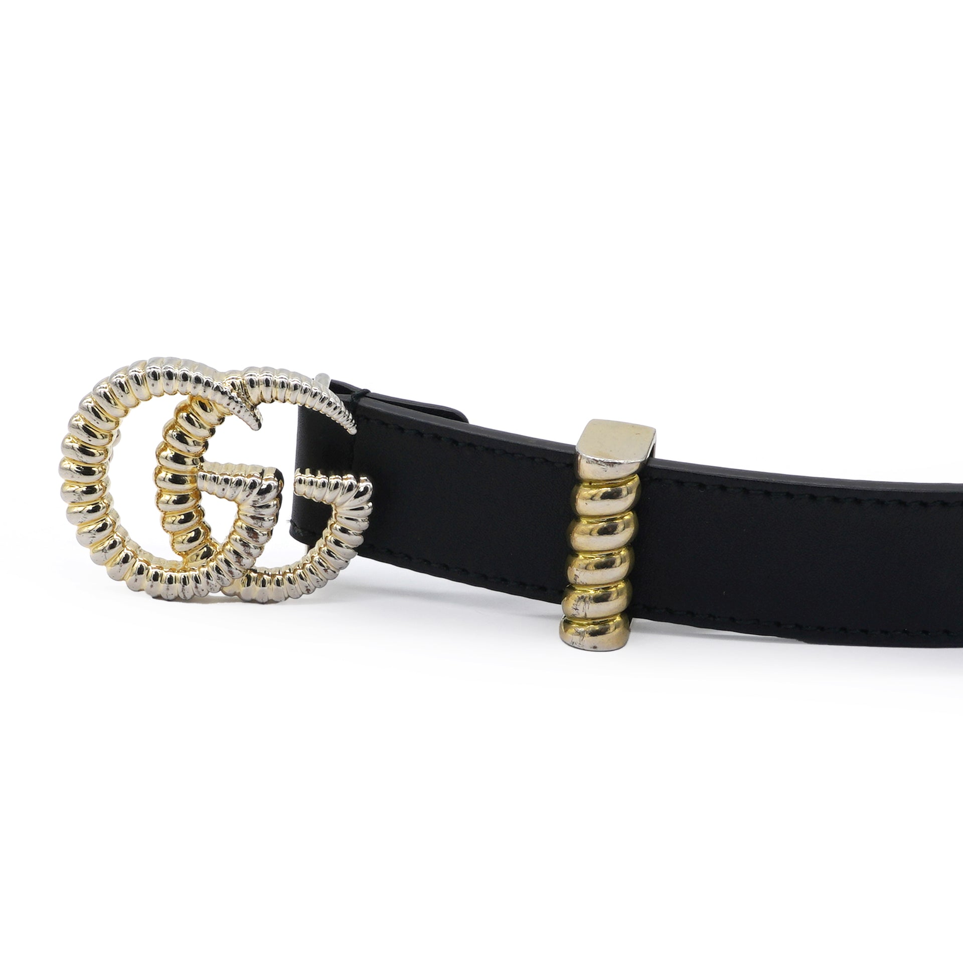 Moon Torchon Double G Belt Black Size80