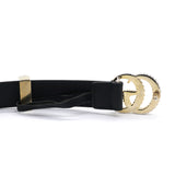 Moon Torchon Double G Belt Black Size80