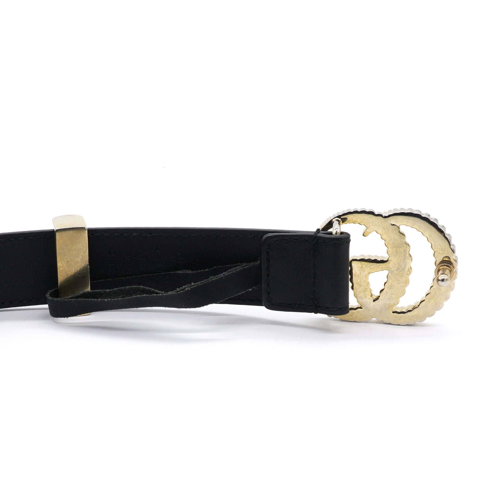 Moon Torchon Double G Belt Black Size80