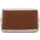 Jacquard Anagram Calfskin Small Cubi Bag Ecru Tan