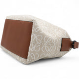 Jacquard Anagram Calfskin Small Cubi Bag Ecru Tan