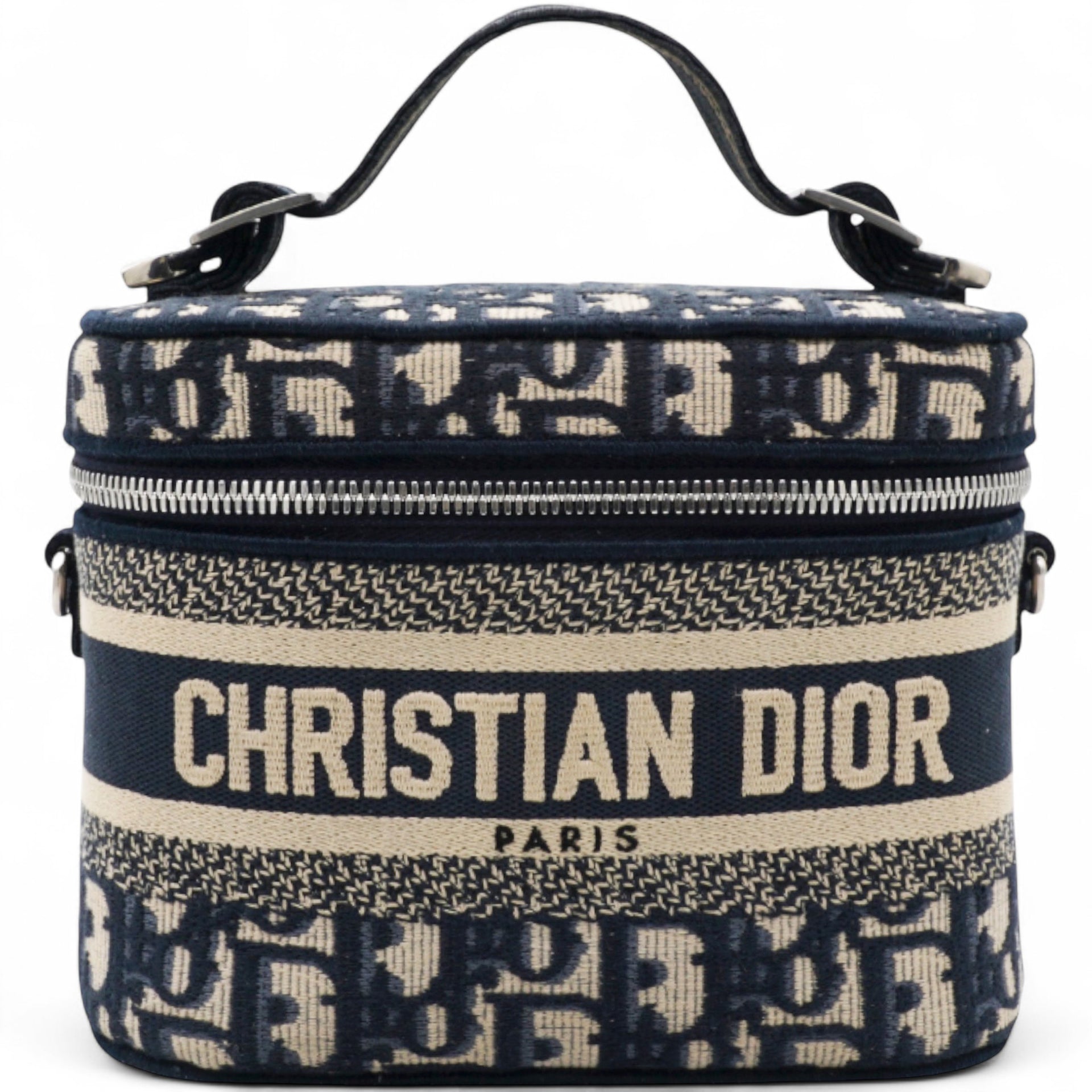 Oblique Diortravel Vanity Case Blue