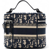 Oblique Diortravel Vanity Case Blue