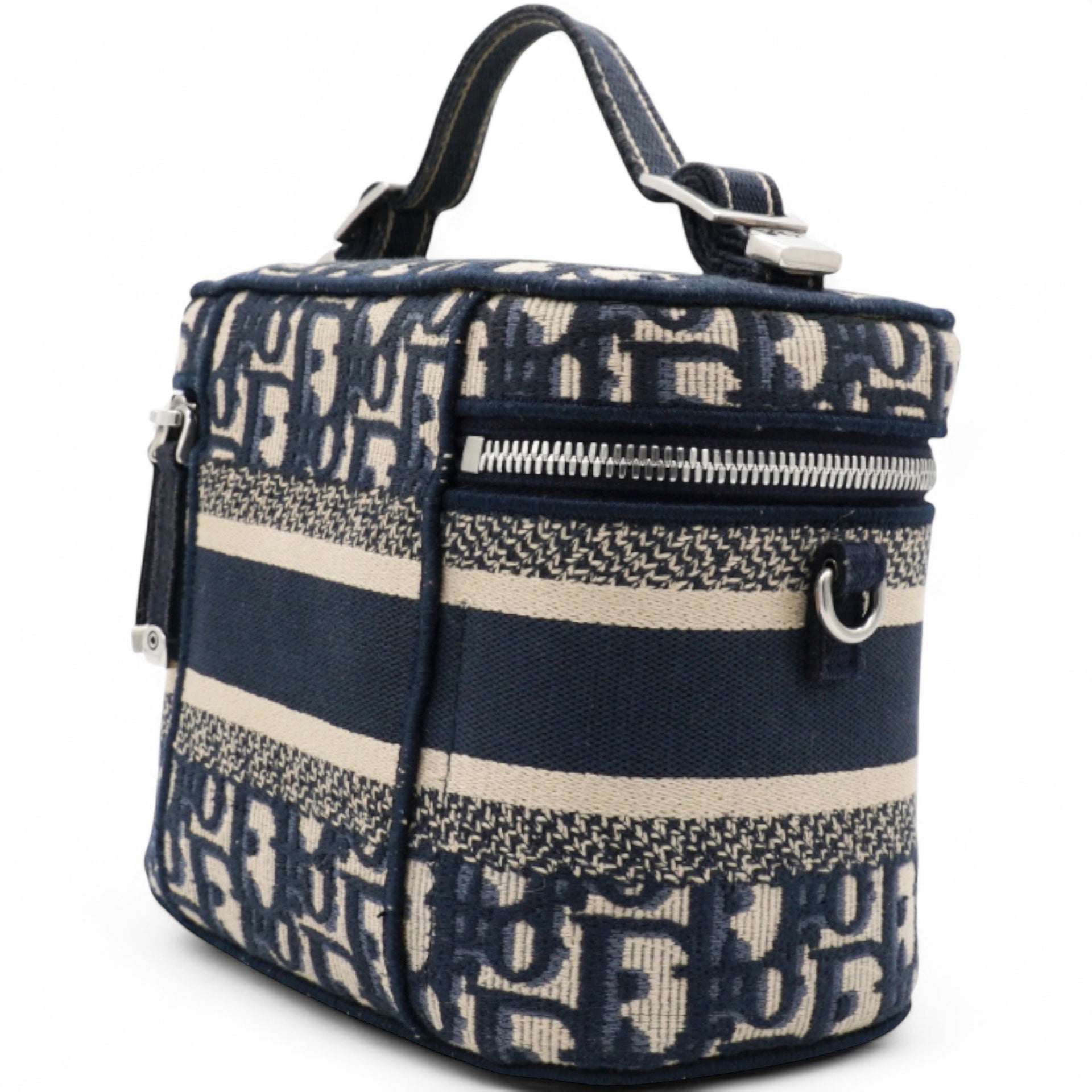 Oblique Diortravel Vanity Case Blue