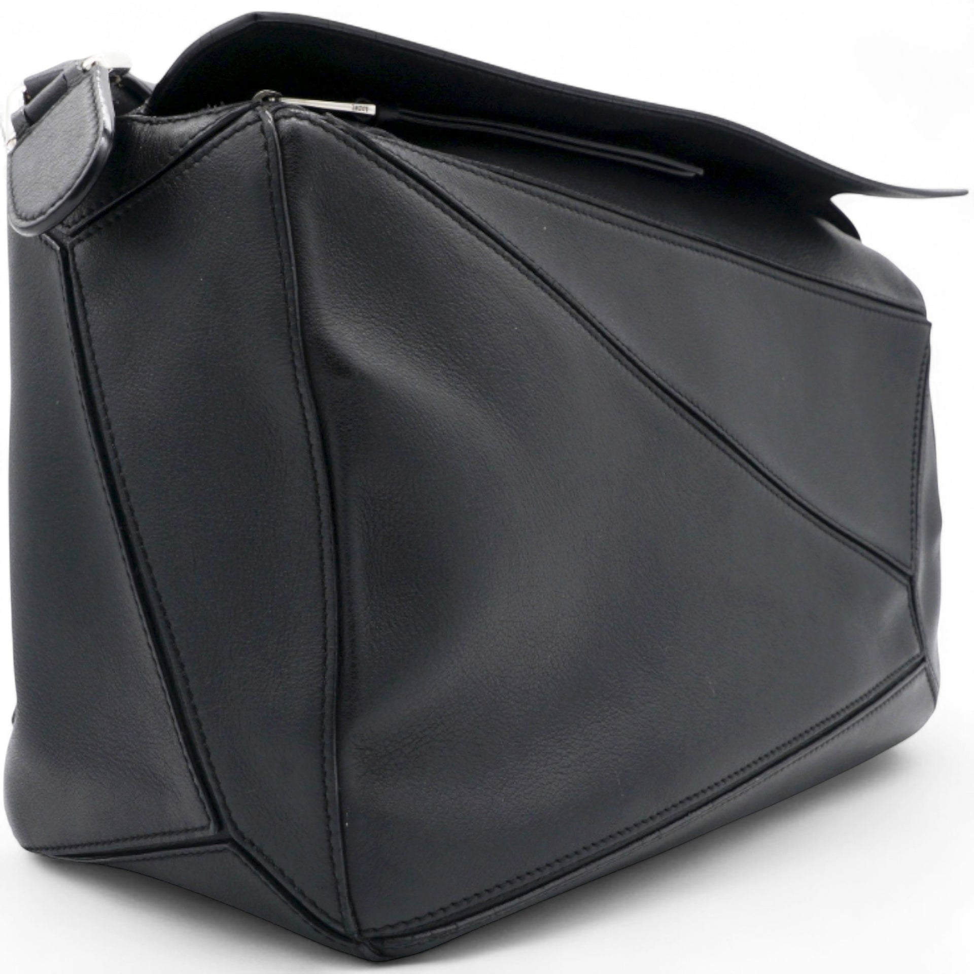 Puzzle Shoulder Bag Black Medium