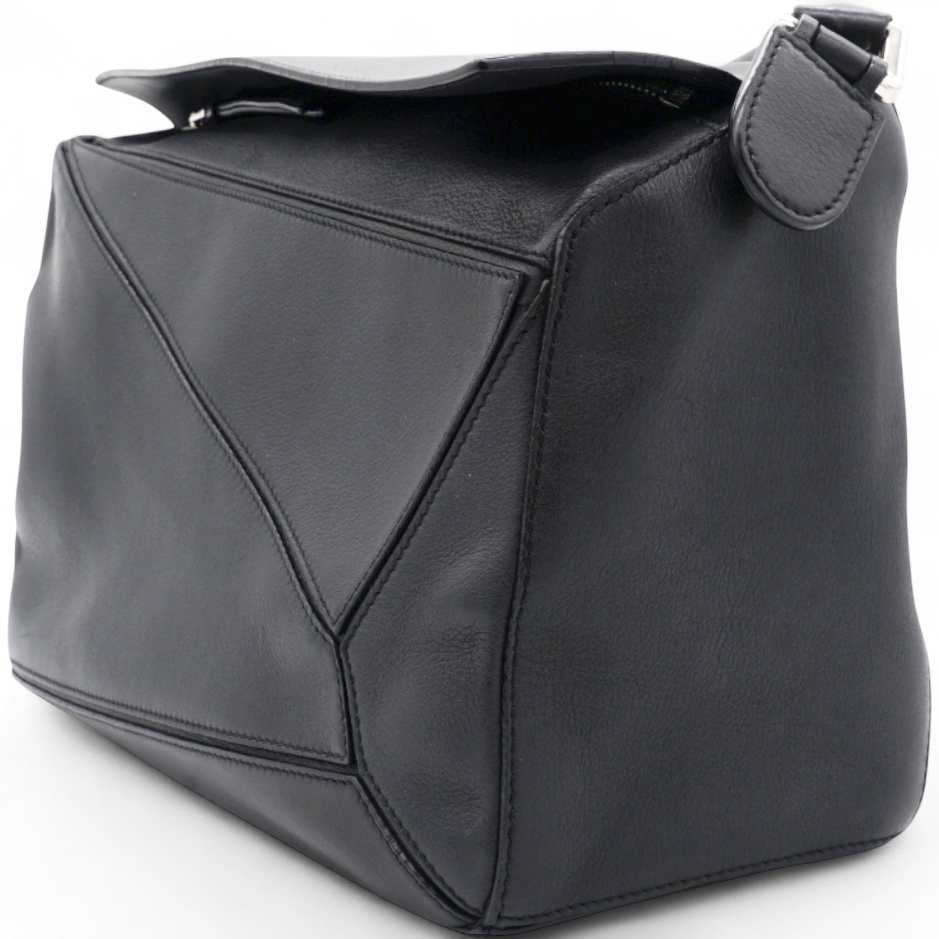 Puzzle Shoulder Bag Black Medium