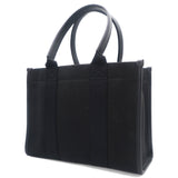 Neo Navy M Leather-trimmed Canvas Tote Bag
