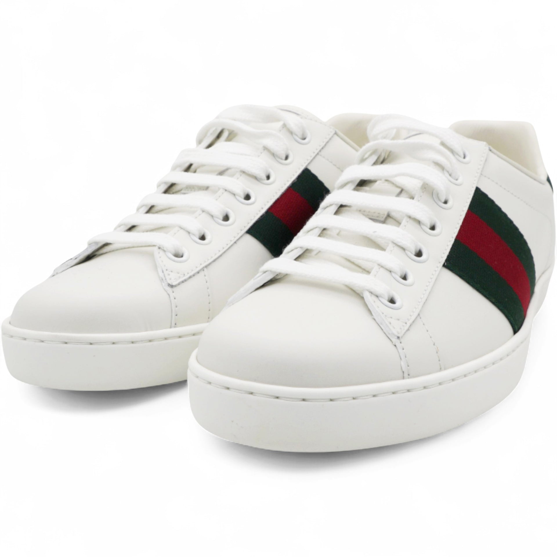 Crocodile Web Men Ace Sneakers White Green 4.5