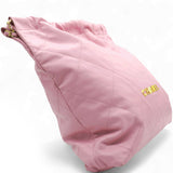 Shiny Quilted Chanel 22 Drawstring Bag Pink large