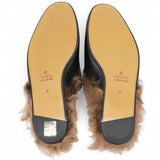 Fur Mens Princetown Slippers Black 6