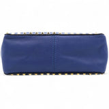 Garavani Rockstud Overlay Flap Shoulder Bag Blue Delft