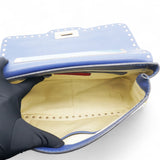 Garavani Rockstud Overlay Flap Shoulder Bag Blue Delft