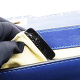 Garavani Rockstud Overlay Flap Shoulder Bag Blue Delft