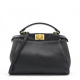 Nappa Mini Peekaboo Iconic Satchel Black