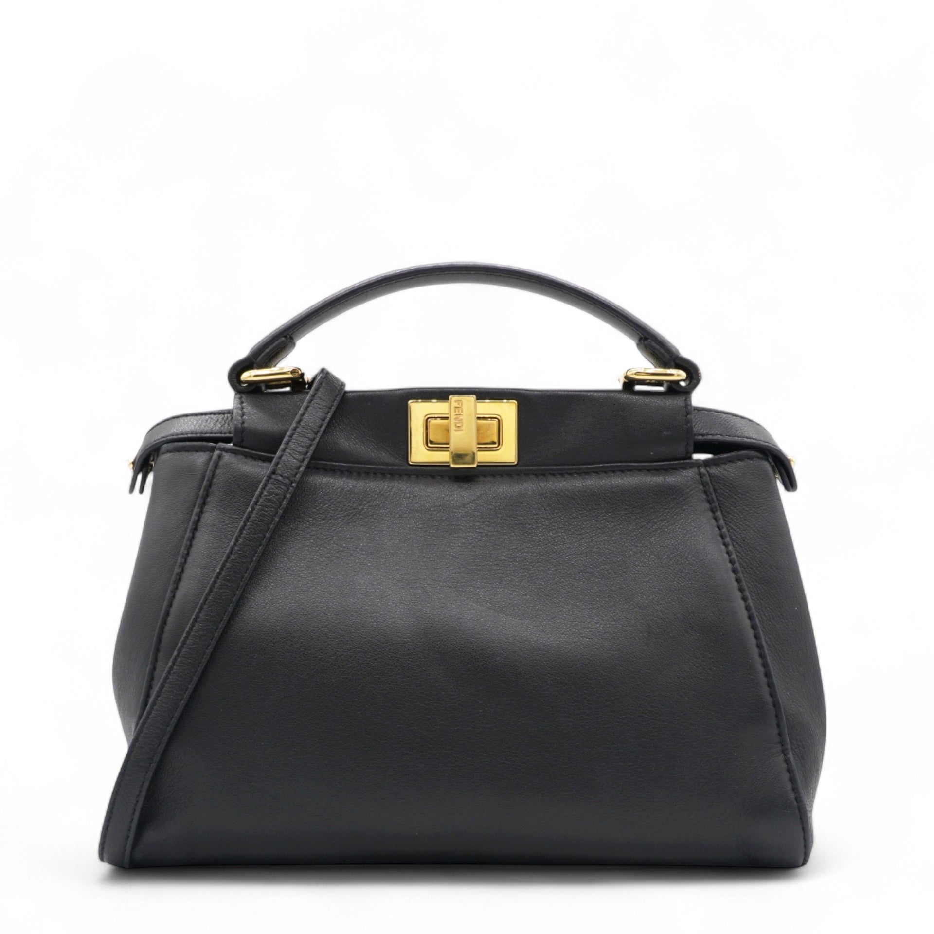 Nappa Mini Peekaboo Iconic Satchel Black