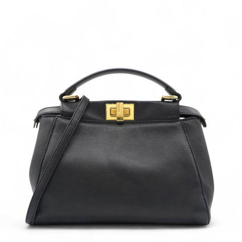 Nappa Mini Peekaboo Iconic Satchel Black