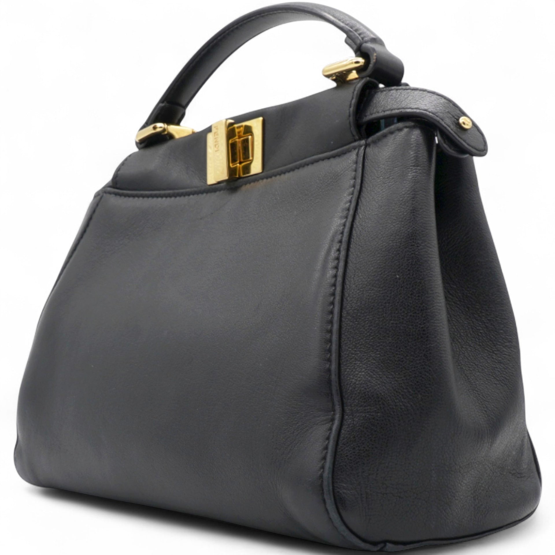 Nappa Mini Peekaboo Iconic Satchel Black