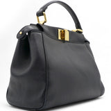 Nappa Mini Peekaboo Iconic Satchel Black