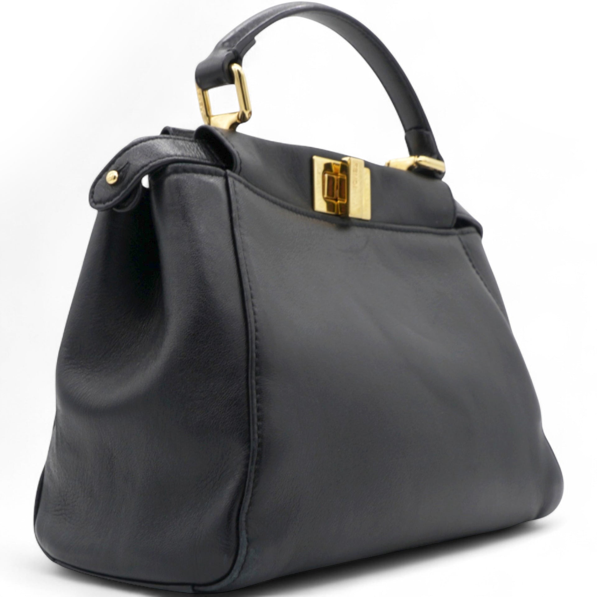 Nappa Mini Peekaboo Iconic Satchel Black
