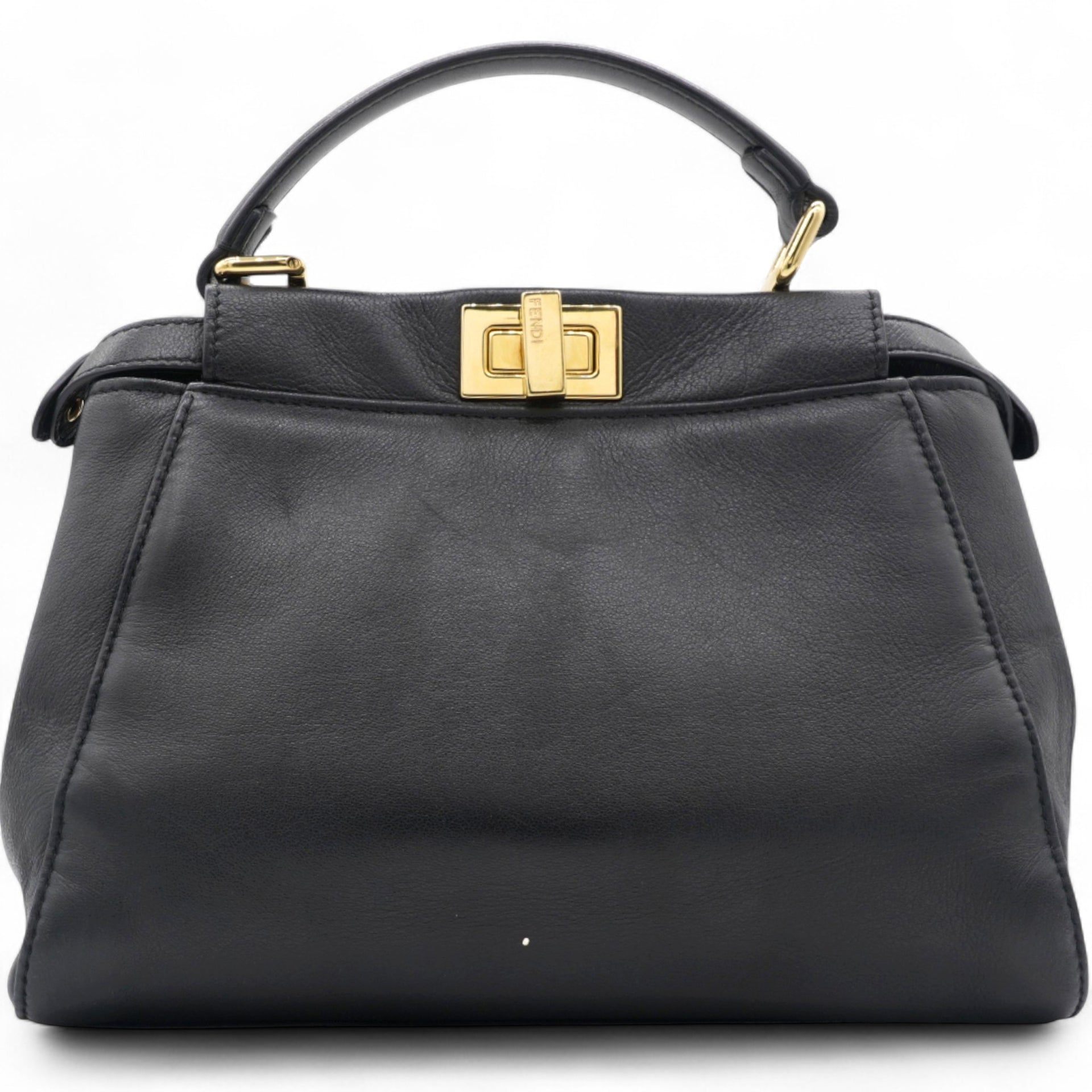 Nappa Mini Peekaboo Iconic Satchel Black
