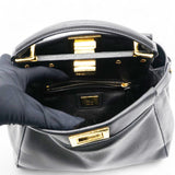 Nappa Mini Peekaboo Iconic Satchel Black