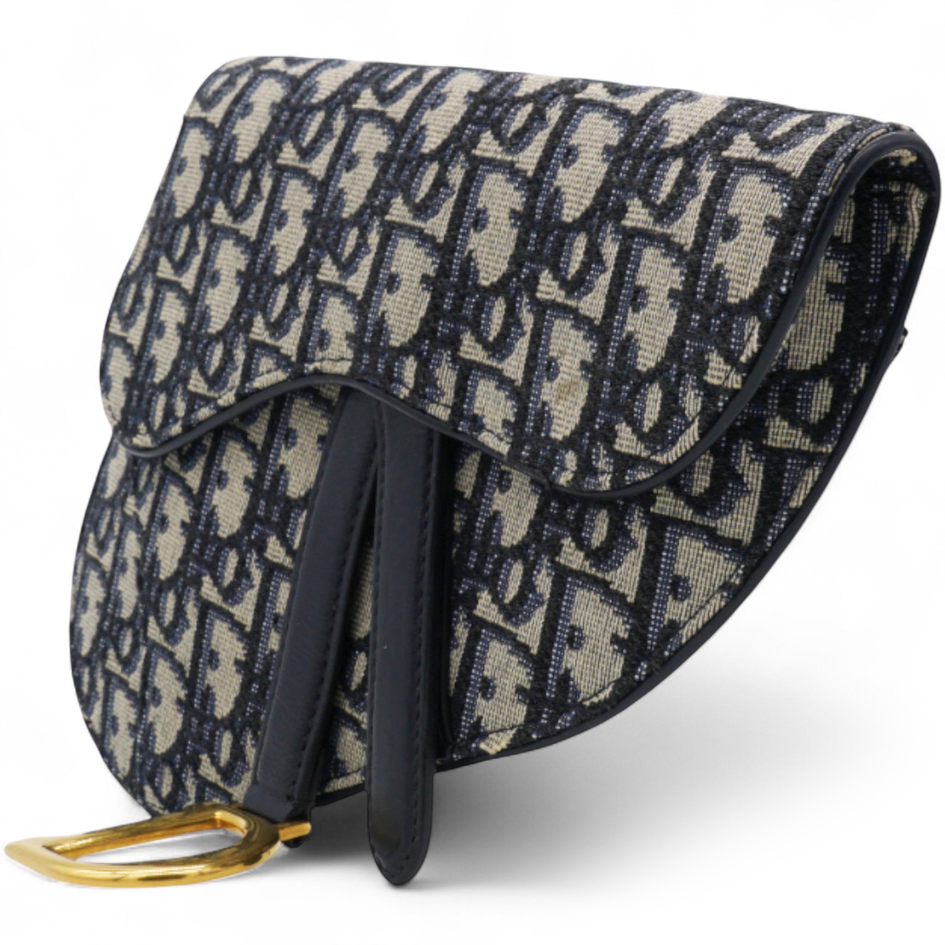 Oblique Saddle Belt Pouch Blue