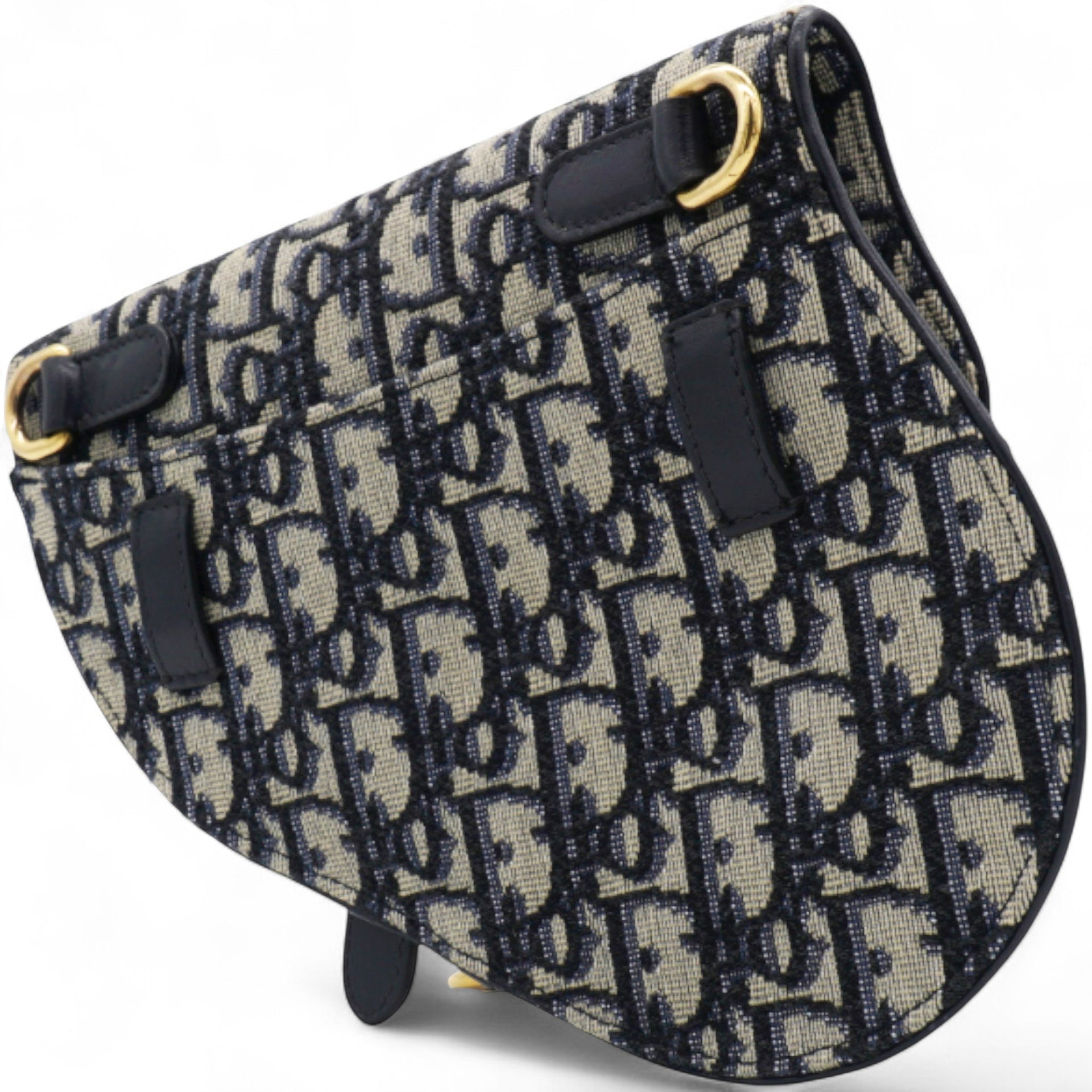 Oblique Saddle Belt Pouch Blue