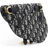 Oblique Saddle Belt Pouch Blue