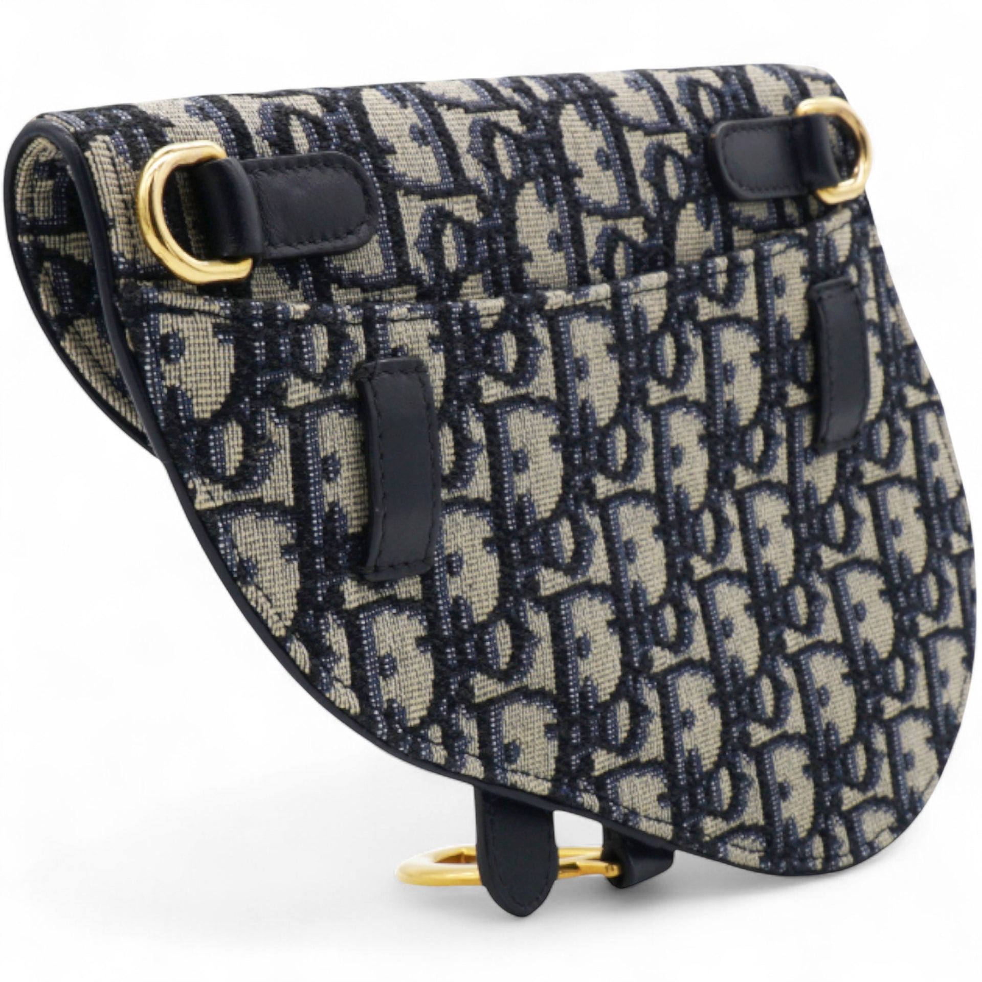 Oblique Saddle Belt Pouch Blue