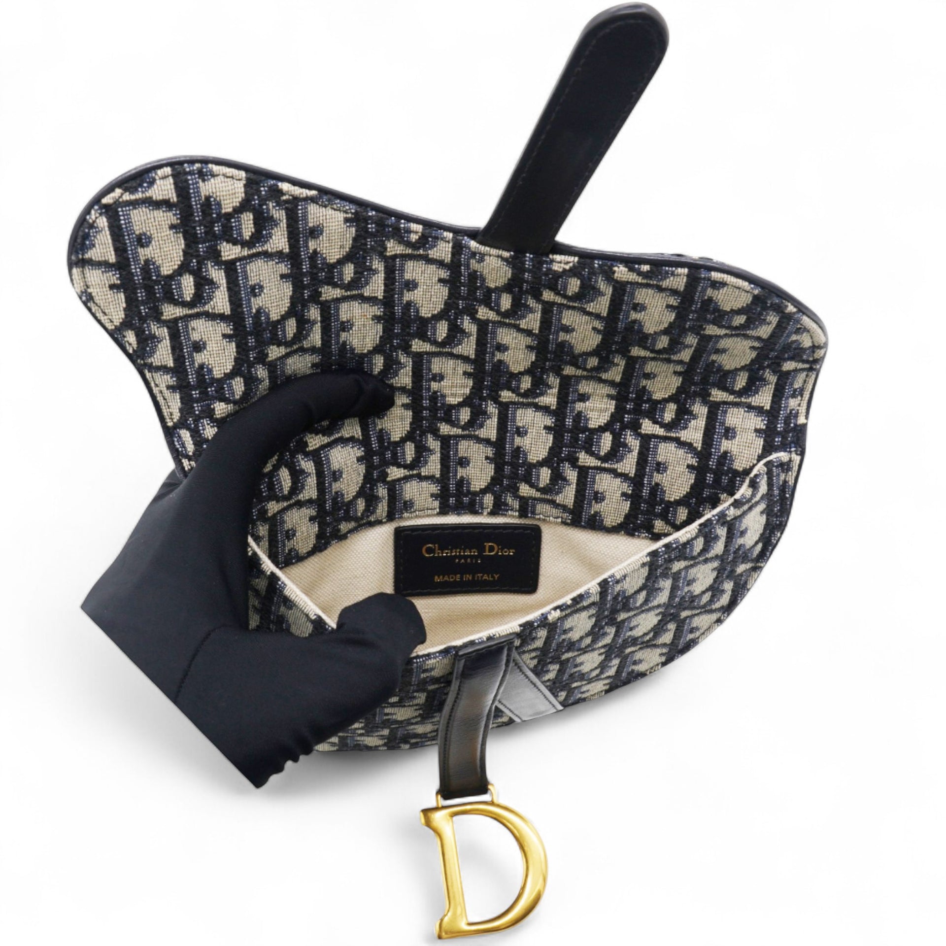 Oblique Saddle Belt Pouch Blue