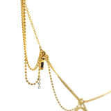 Aged Gold D.I.O.R Layered Necklace