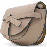 Mini Gate Dual Bag In Soft Leather And Jacquard