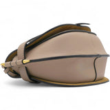 Mini Gate Dual Bag In Soft Leather And Jacquard