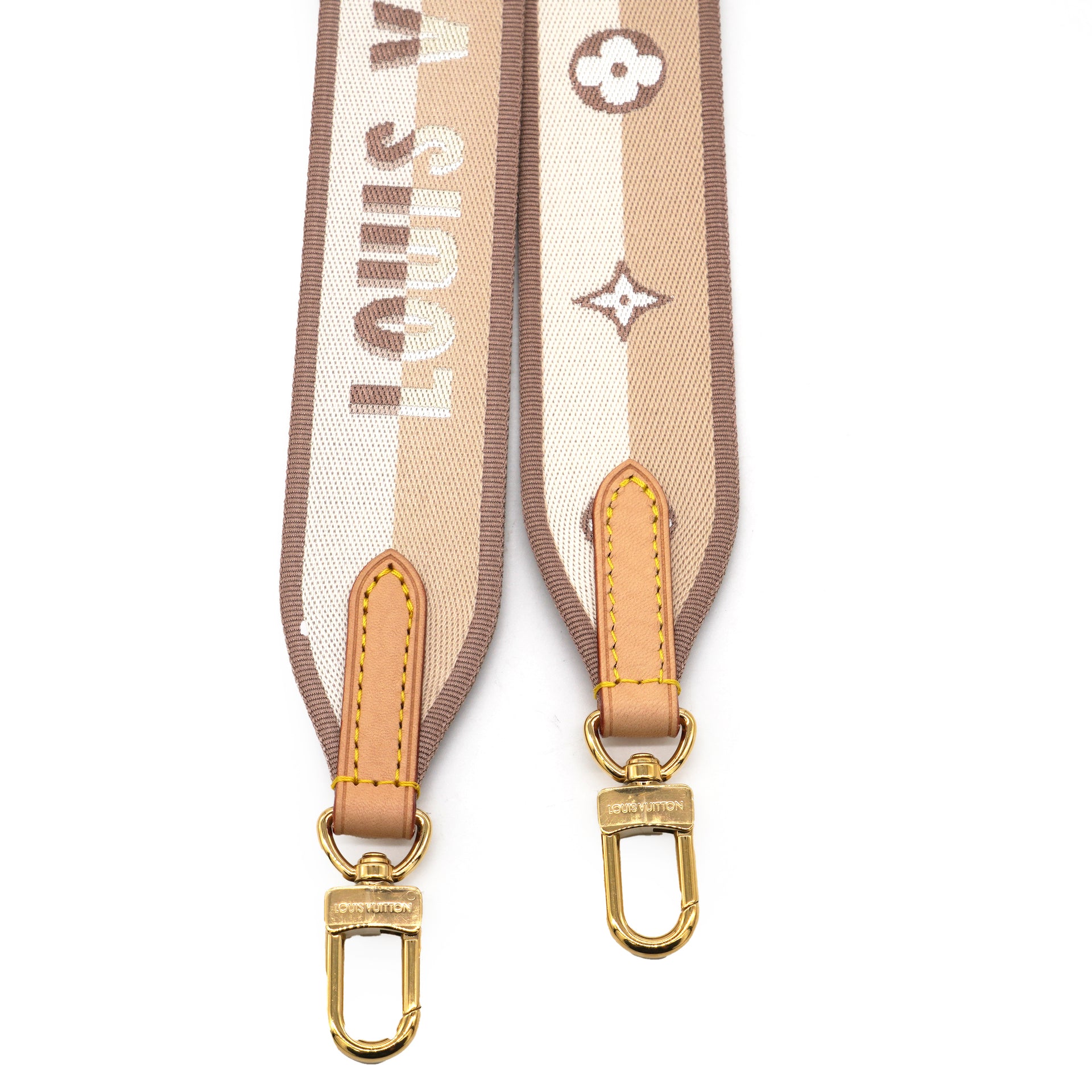 Jacquard Speedy Bandouliere 20 Shoulder Strap Beige Brown